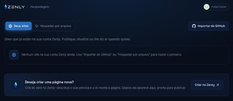 Hospedagem Zenly integrada ao Escalonador